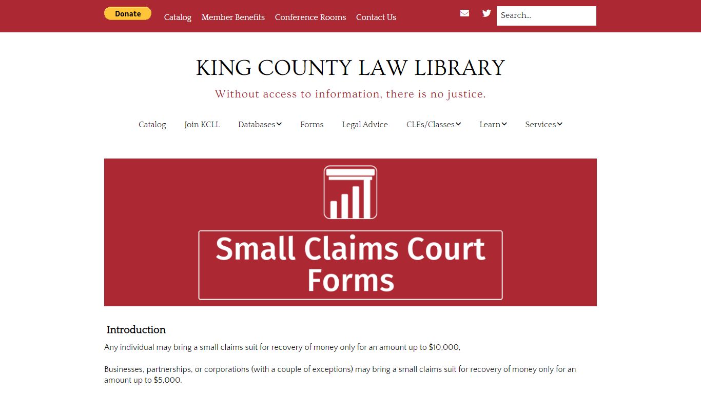 Small Claims Forms – King County Law Library - kcll.org
